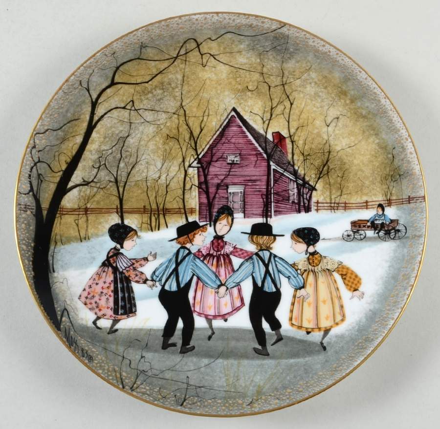 American Silhouettes I - The Children Ring Around The Rosie - Boxed by Anna Perenna-1