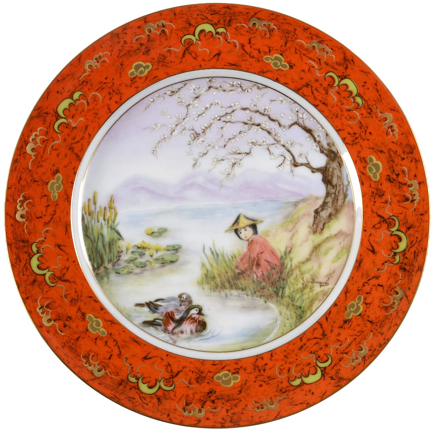 Oriental Tranquility Chun Li  At The Pond - With Box by Anna Perenna-1