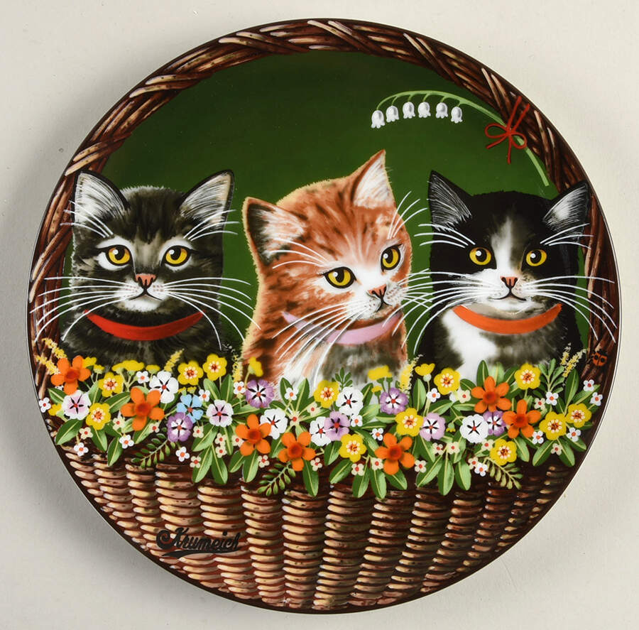 Uncle Tads Holiday Cats Perry, Buttercup, Blackeyed Susan - No Box by Anna Perenna-1