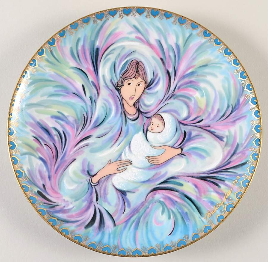 Mother's Day Plates Mother's Joy - No Box by Anna Perenna-1
