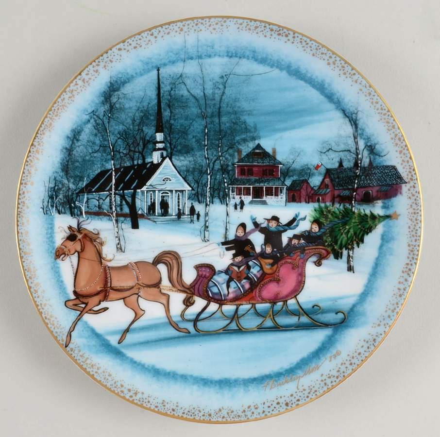 Christmas Plate Christmas Sleigh - Boxed by Anna Perenna-1
