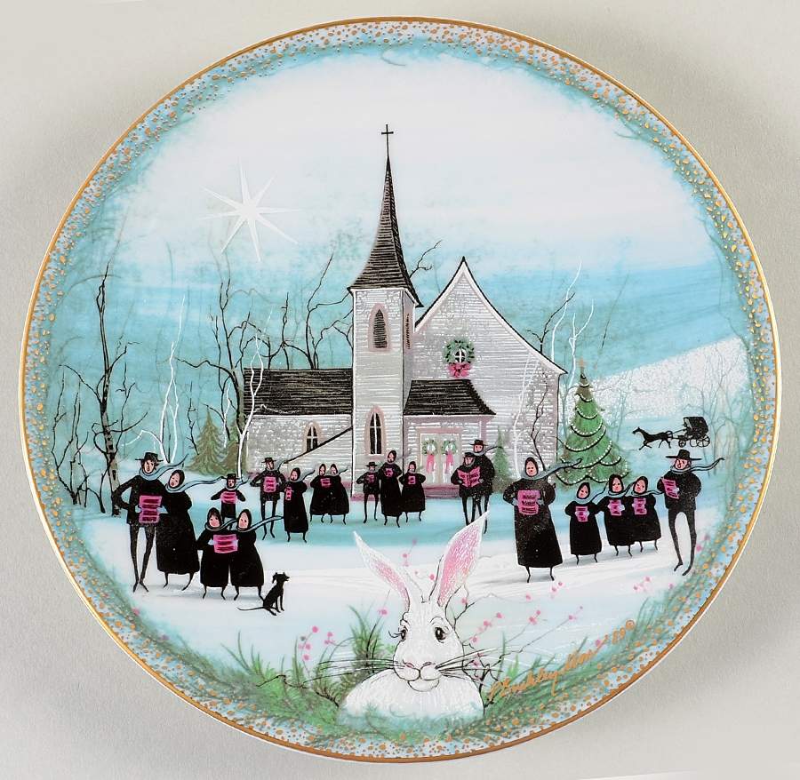 Christmas Plate Christmas Carol - Boxed by Anna Perenna-1