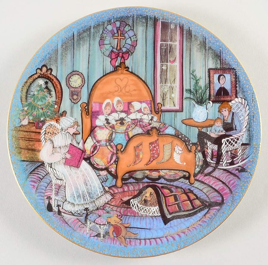Christmas Plate The Night Before Christmas - No Box by Anna Perenna-1