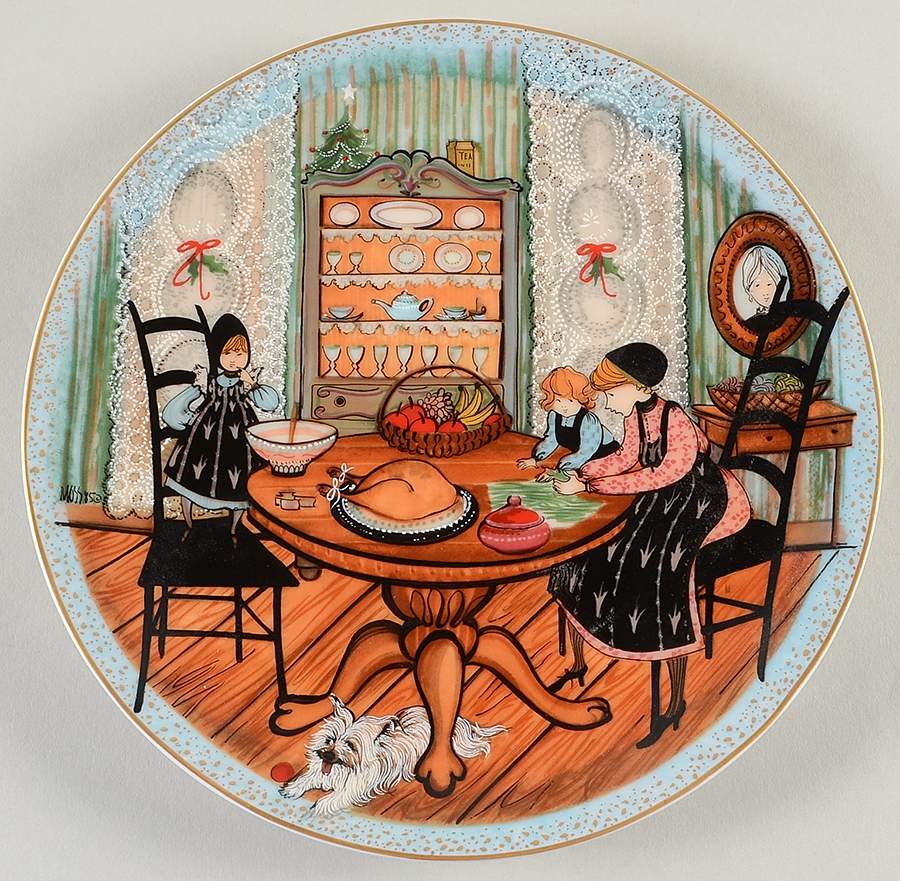 Christmas Plate Helping Hands - No Box by Anna Perenna-1