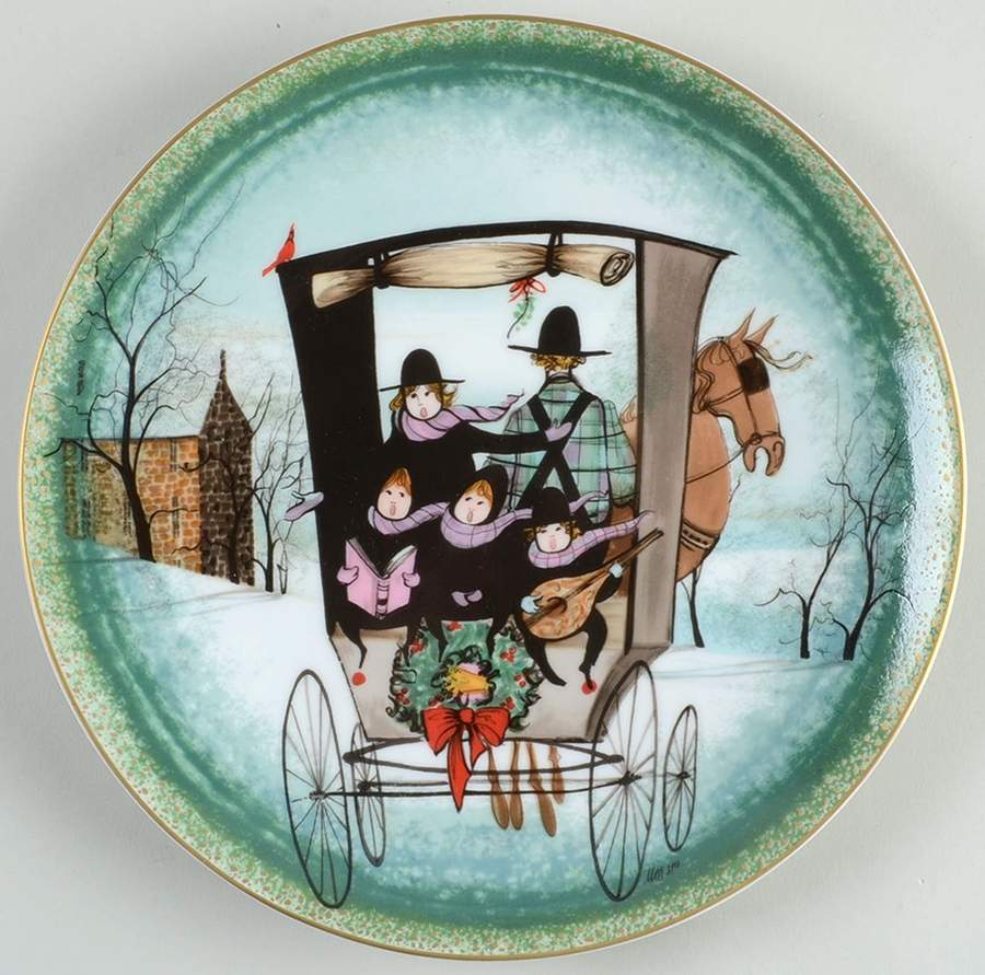 Christmas Plate Noel Noel - With Box by Anna Perenna-1