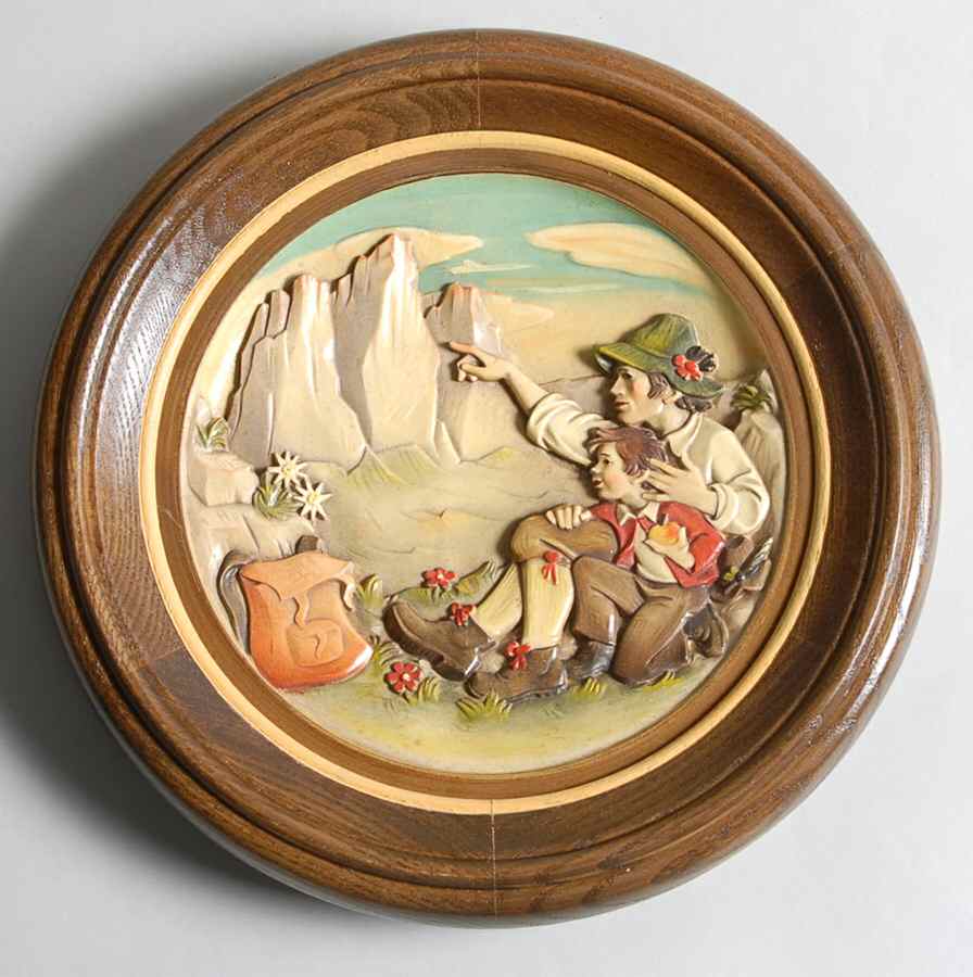 Father's Day Plate Cliff Gazing - Boxed by Anri-1