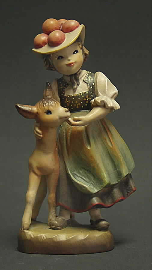 Ferrandiz Wood Figurines 6" Black Forest Girl - No Box by Anri-1