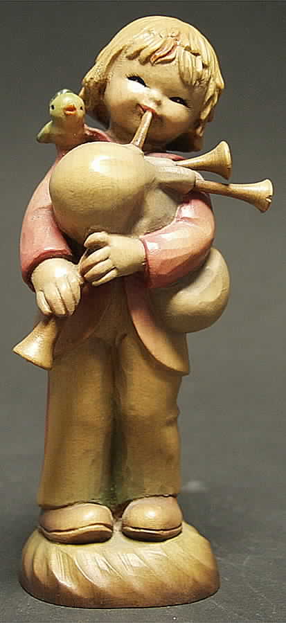 Ferrandiz Wood Figurines 6" Bagpipe - No Box by Anri-1
