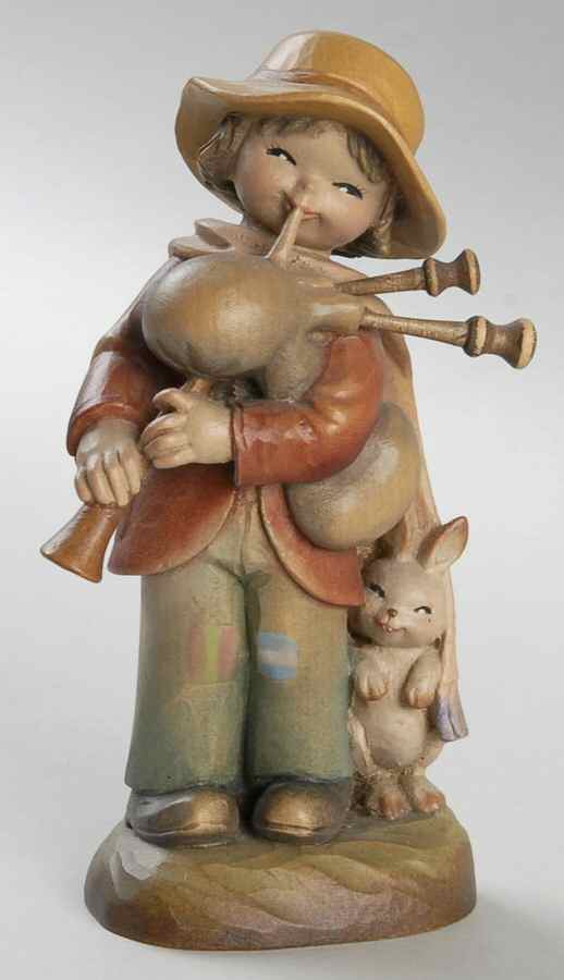 Ferrandiz Wood Figurines 6" Jolly Piper - With Box Bx371 by Anri-1