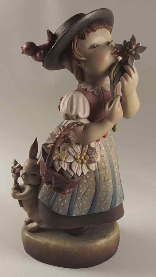 Ferrandiz Wood Figurines 6" Golden Blossom-20" - No Box by Anri-1