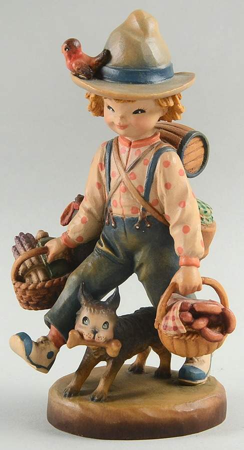 Ferrandiz Wood Figurines 6" Picnic For Two - Boxed by Anri-1