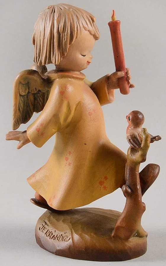 Ferrandiz Wood Figurines 6" Lighting The Way - No Box by Anri-1