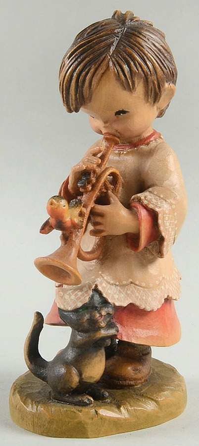 Ferrandiz Wood Figurines 6" The Trumpeter - Boxed by Anri-1