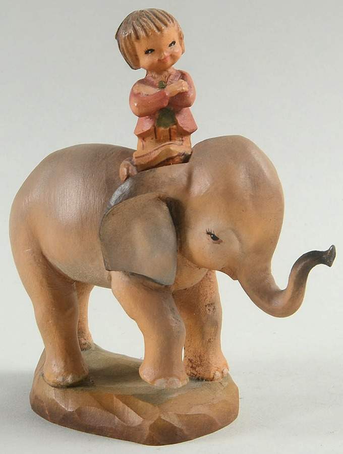 Ferrandiz Wood Figurines 6" High Riding - With Box Bx368 by Anri-1