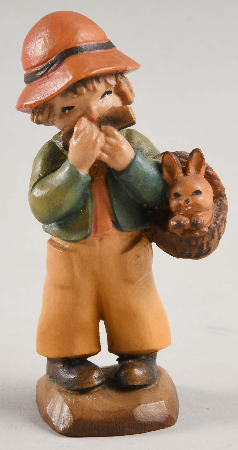 Ferrandiz Wood Figurines 3" Music Basket - Boxed by Anri-1