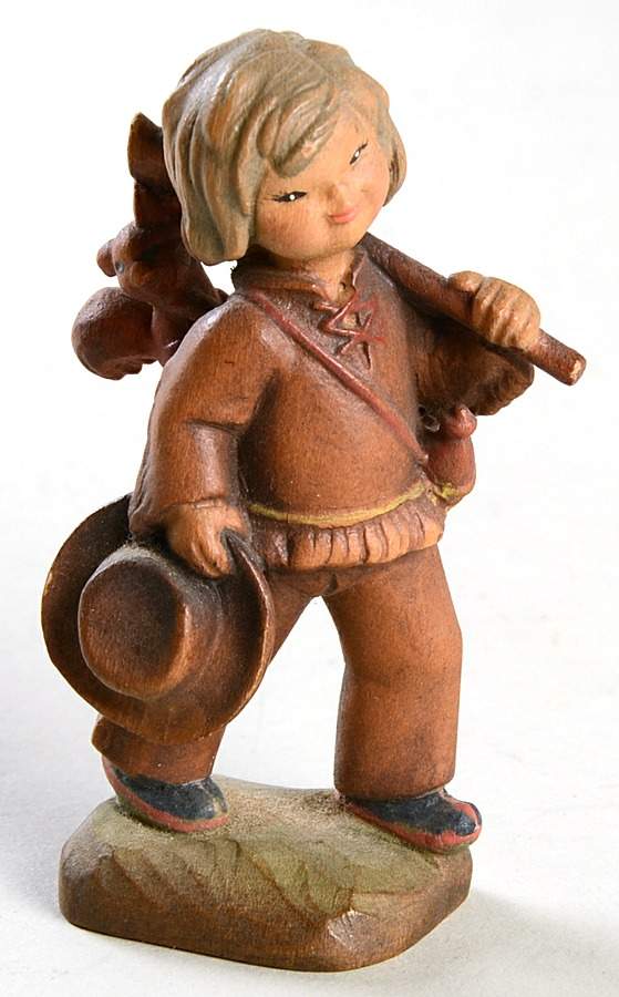 Ferrandiz Wood Figurines 3" Tracker - Boxed by Anri-1