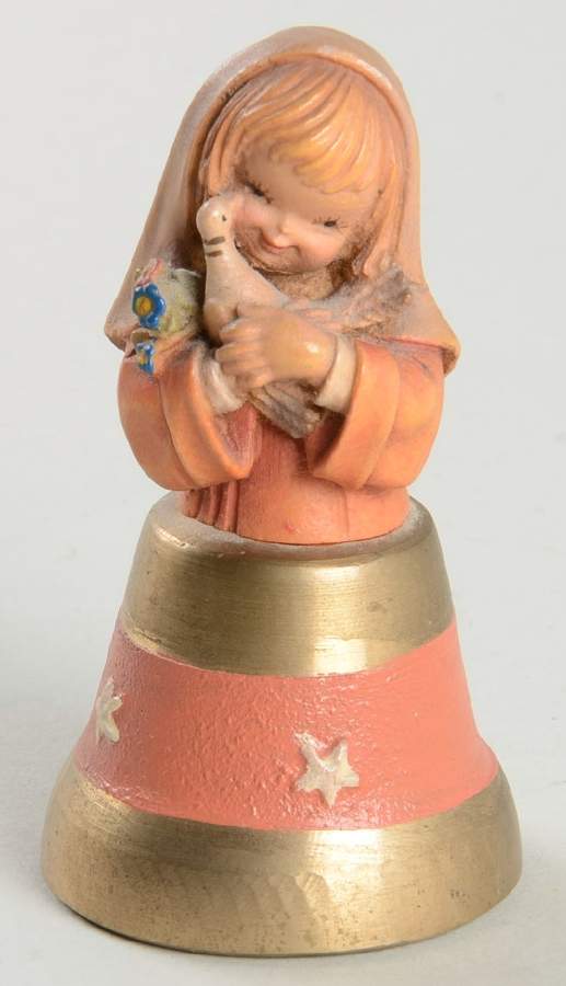Ferrandiz Wood Figurines 3" Christchild Has Come-Bell - Boxed by Anri-1