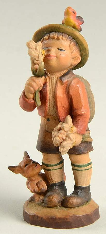 Ferrandiz Wood Figurines 3" Edelweiss - Boxed by Anri-1
