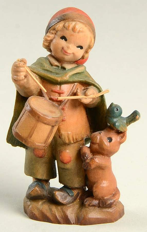 Ferrandiz Wood Figurines 3" Drummer Boy - Boxed by Anri-1