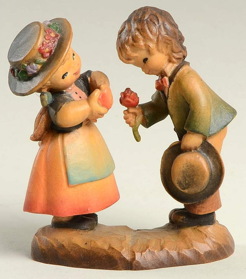 Ferrandiz Wood Figurines 3" Courting - No Box by Anri-1