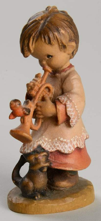 Ferrandiz Wood Figurines 3" Trumpeter - No Box by Anri-1
