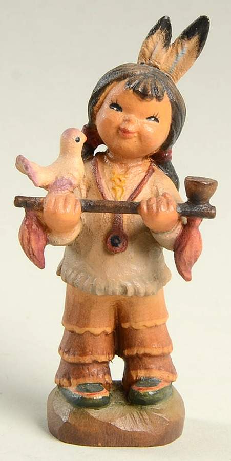 Ferrandiz Wood Figurines 3" Peace Pipe - No Box by Anri-1