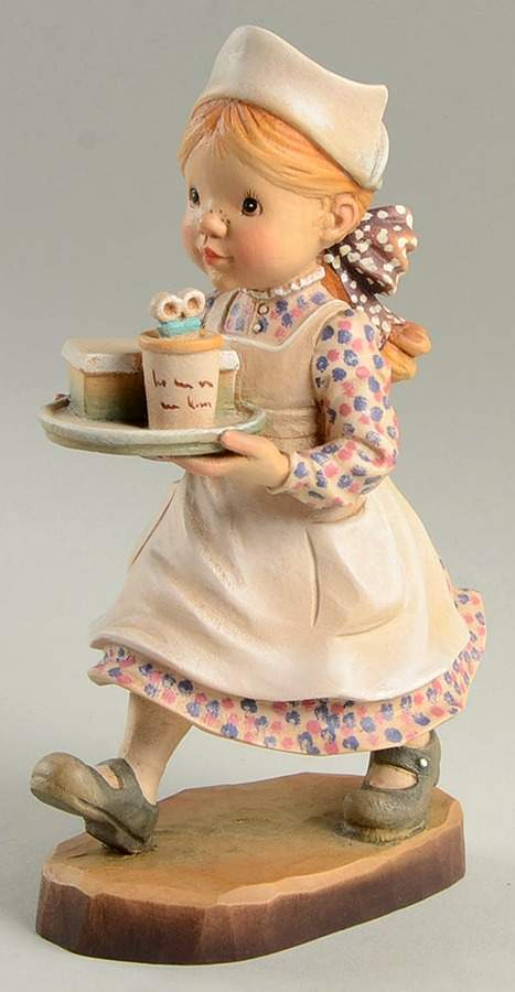 Sarah Kay Figurines Tender Loving Care-Nurse Carrying Tray - No Box by Anri-1