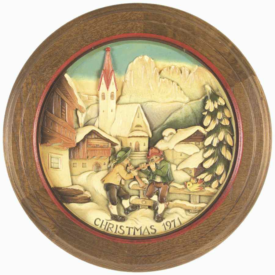 Anri Christmas Plate St. Jakob In Groden - No Box by Anri-1