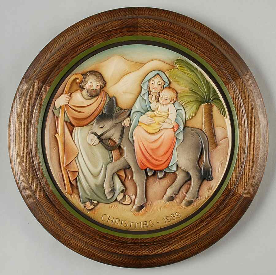 Anri Christmas Plate Flight Into Egypt - No Box by Anri-1