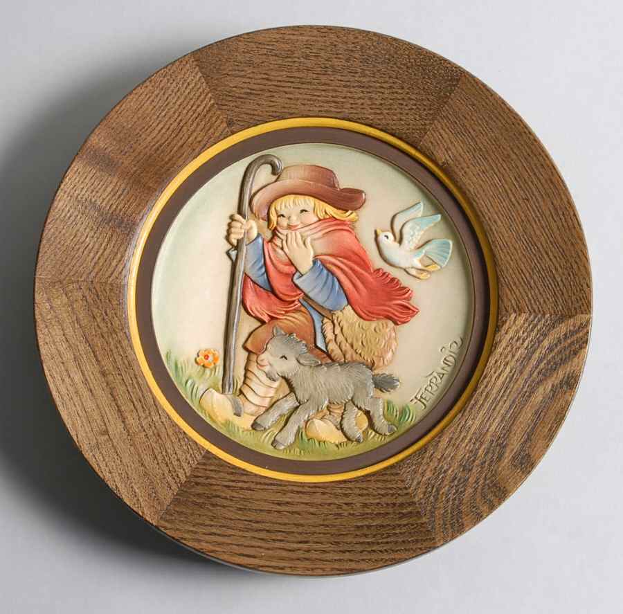 Ferrandiz Christmas Plate Spreading The Word - No Box by Anri-1