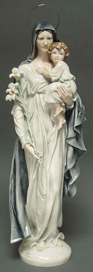 Religious Madonna & Child With Lilies - Boxed by Armani-1