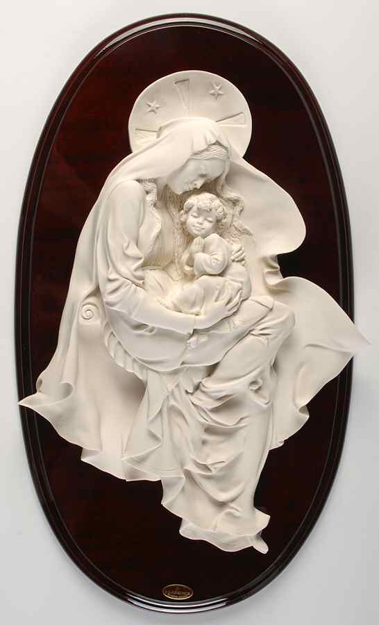 Religious Madonna With Child Plaque - Boxed by Armani-1