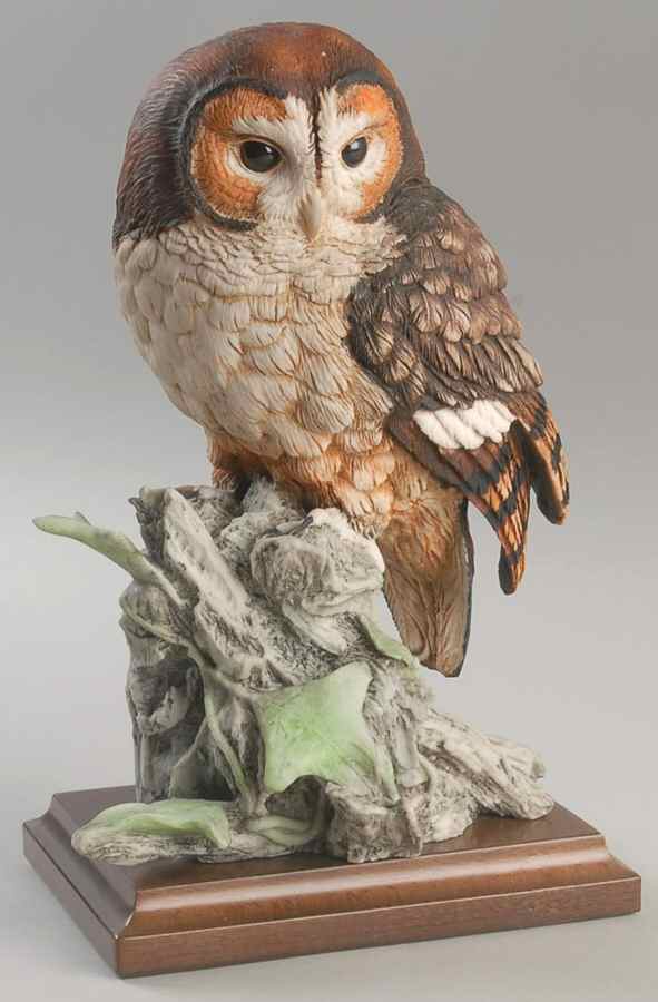 Owls Tawny Owl With Green Leaves - Boxed by Armani-1