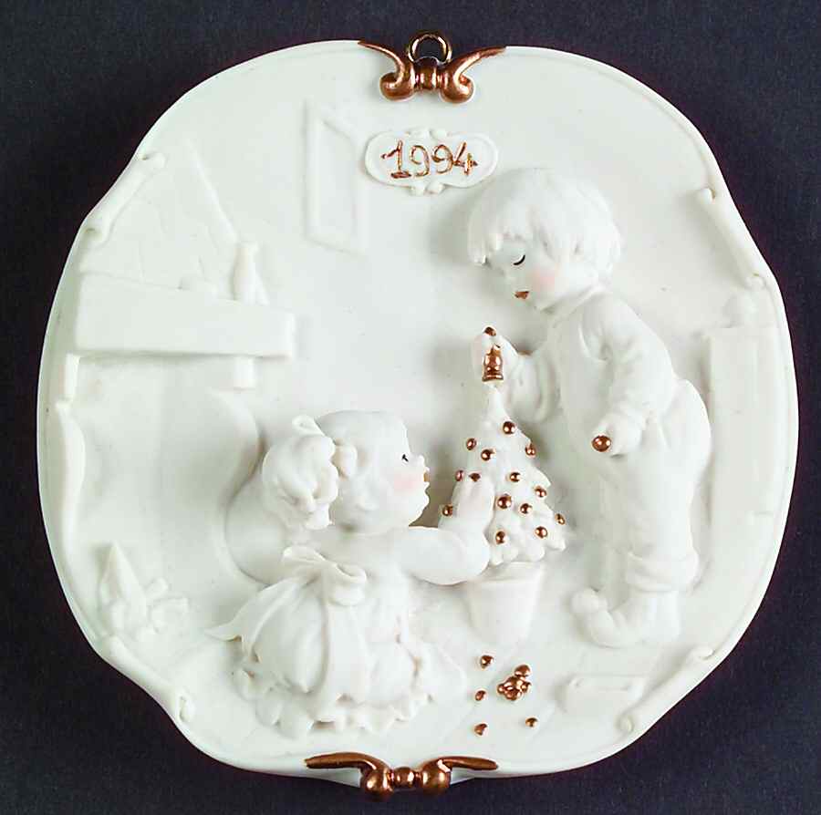 Christmas Ornament 1994-Christmas Tree-Children Wtih Tree - Boxed by Armani-1