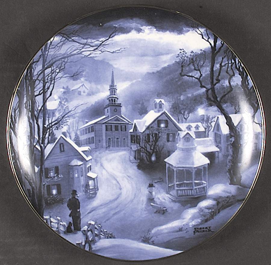 Winter Mindscapes-American Blues Peaceful Village - No Box by Artaffects-1