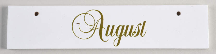 Calender Babies August Nameplate - No Box by Ashton Drake-1
