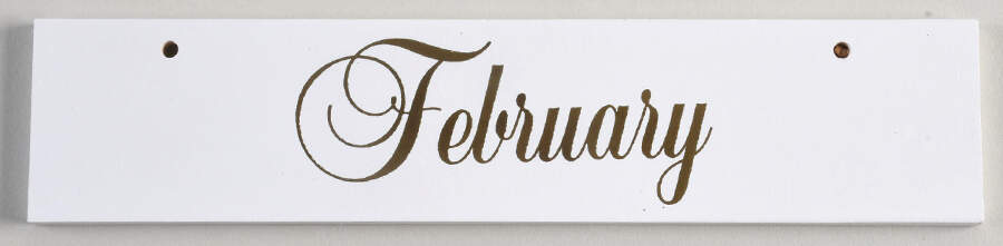 Calender Babies February Nameplate - No Box by Ashton Drake-1