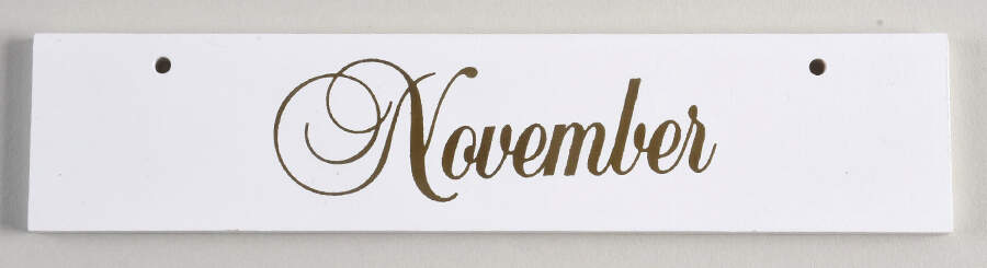 Calender Babies Noveber Nameplate - No Box by Ashton Drake-1