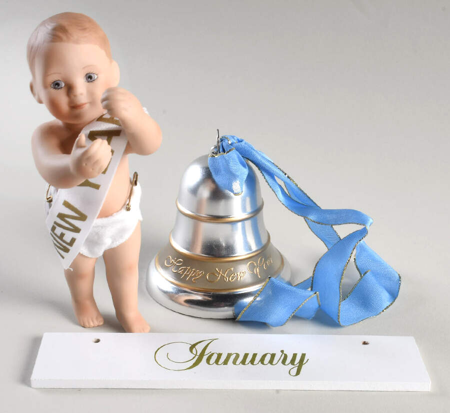 Calender Babies Baby New Year-January - With Box by Ashton Drake-1