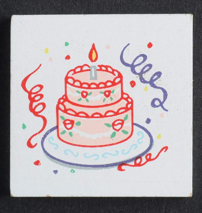 Calender Babies Birthday Cake Tile - No Box by Ashton Drake-1
