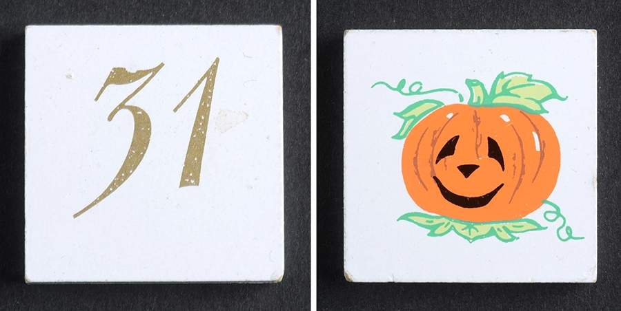 Calender Babies Tile #31-Halloween - No Box by Ashton Drake-1