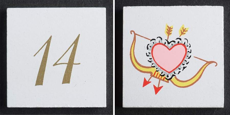 Calender Babies Tile #14-Valentine's Day - No Box by Ashton Drake-1