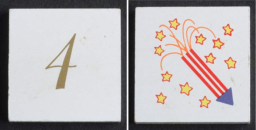 Calender Babies Tile #4-Fourth Of July - No Box by Ashton Drake-1
