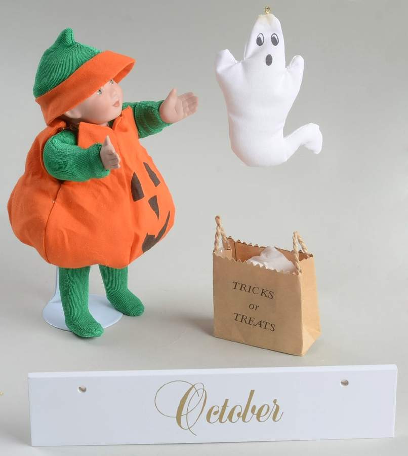 Calender Babies Happy Haunting-October - Boxed by Ashton Drake-1