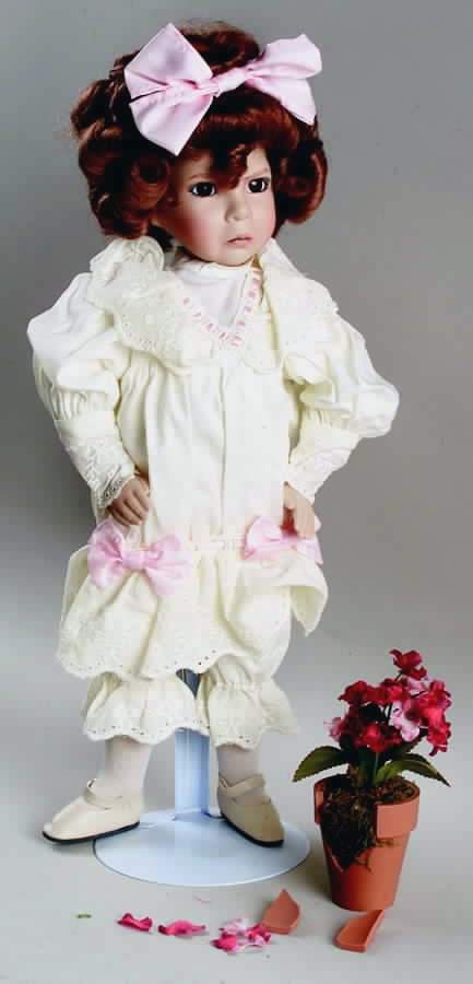Mother Goose Girl With A Curl-Horrid - No Box by Ashton Drake-1