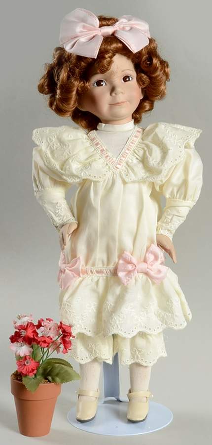 Mother Goose Girl With A Curl-Good - No Box by Ashton Drake-1