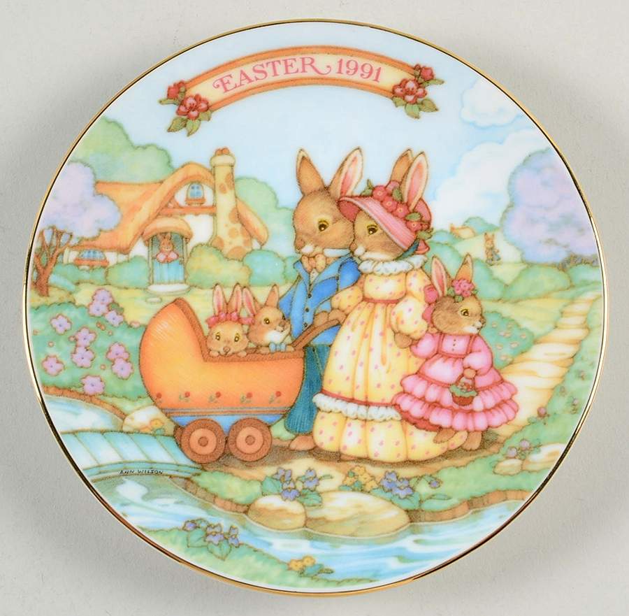 Easter Plate-Avon Springtime Stroll - No Box by Avon-1