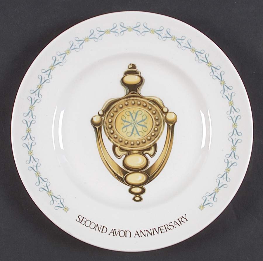 Avon Plates Second Anniversary-Gold Doorknocker - Boxed by Avon-1