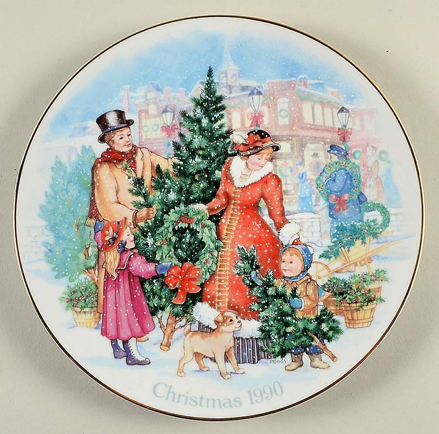 Christmas Plate Bringing Christmas Home - Boxed by Avon-1