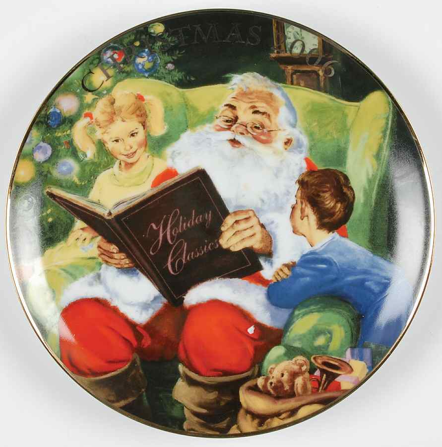 Christmas Plate Storytime With Santa - Boxed by Avon-1